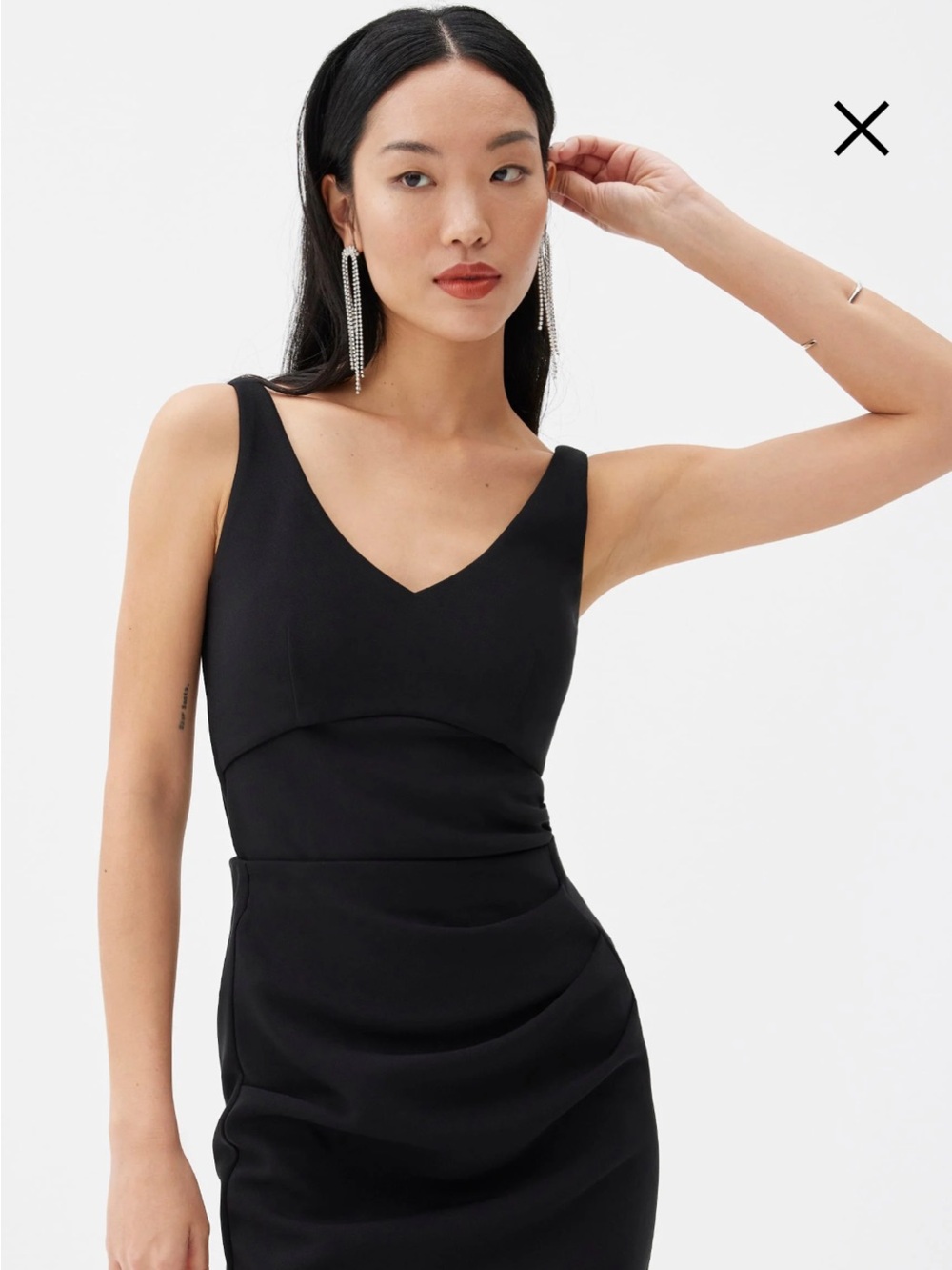 Love Bonito BraFree Natalia Scoop Neck Fitted Top size 6 NWT